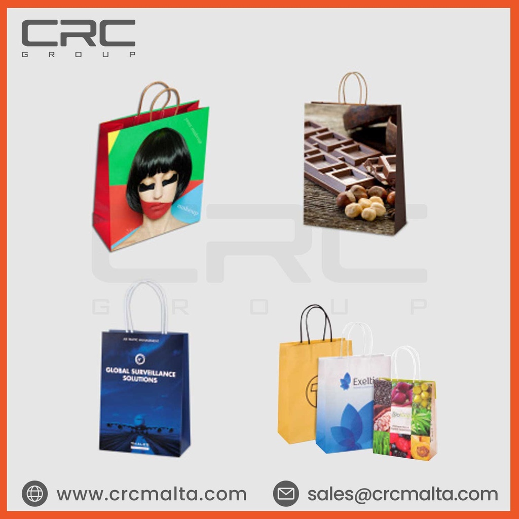 CRC J-Cut Handle Paper Bags